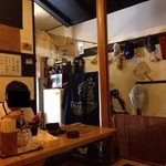 きらく亭 - 201406  きらく亭  店内（座席より右まわり）⇒入口方向