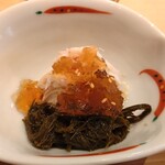 すしやのたい悟 - 毛蟹ポン酢ジュレと岩もずく