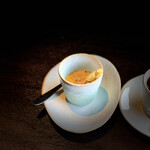 ステーキハウス醍醐 - デザートのアイスクリームと珈琲