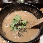 麺屋 周郷 - 入れるとまた旨い！