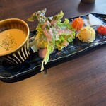 ステーキハウス醍醐 - 前菜も洒落て美味しい