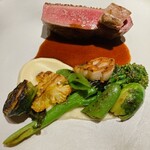 L'inconnu - 添えられいる焼き野菜達さんでーす。