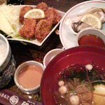 磯よし フェザン店 - カキフライ定食（生牡蠣付)