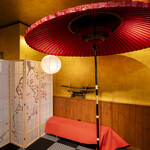 和風かふぇ金皓庵 - 内観2／京都ならではの野立傘などとご一緒に撮影できます