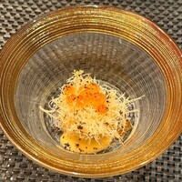 完全個室鮨和食かなうS - 先付け 煌めきチーズポテトサラダ