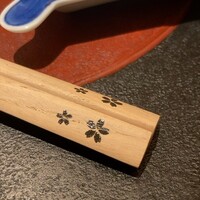 天ぷら 元吉 - 桜の時期のお箸