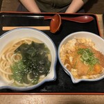 のらや - うどん出汁は特徴無く優しい味。かつ丼は普通に美味しかった！