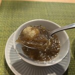 グリチネ - そばがきのオニオンスープ