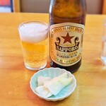 中華料理 喜楽 - 赤星中瓶