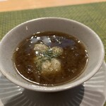 グリチネ - そばがきのオニオンスープ