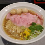 丿貫 - 少年よ鯛志を抱け蕎麦1100円＋ウズラ味玉100円