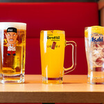 串かつだるま - ドリンク（だるまハイボール、生大、酎ハイマンゴー）