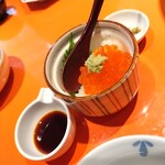 上野藪そば - 新物イクラと大根おろし