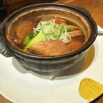 谷ツ田 - ぶり大根（鍋でグツグツ）