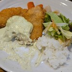 キッチン ブルー グローブ - サラダを追加して