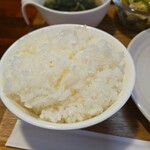 キッチン ブルー グローブ - ご飯大盛りのアップ