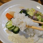 キッチン ブルー グローブ - ご飯と