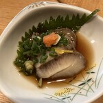 青山ぼこい - なまこは薄くスライス。酢で膨張してない！歯応えバツグン