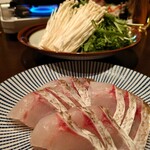 魚菜酒蔵 だいがく - 鯛しゃぶ