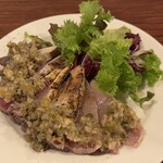 京都ダイナー - 寒ブリの炙り～ケッパーとエシャロットのソース～