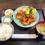 千代 - 豚肉の生姜焼き定食　1000円税込　