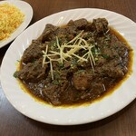 行徳ビリヤーニーハウス - マトンカラーヒー＋バスマティライス