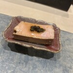 鮨 心白 - あん肝　有馬山椒