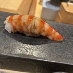 鮨 心白 - 車海老。