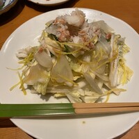 並木橋なかむら - ズワイ蟹と霜降り白菜のサラダ