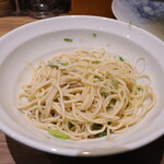 麺庵 利休 - 混ぜた真鯛の和え玉