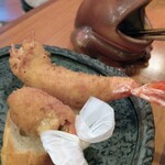 串あげ屋 一會 - 『おまかせコース』にはカニ爪♪