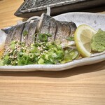 串揚げ アガルコメ。 - しめ鯖　ホントは最初に来た