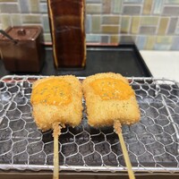 串揚げ アガルコメ。 恵比寿店 - イカ&ウニソース