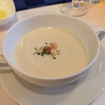 レストラン アンシェーヌ藍 - セロリのポタージュスープ