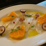 松乃井食堂 - タコのカルパッチョ　有田みかん