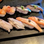 すしざんまい - 貝、蟹、青魚