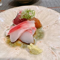 やすい - 鰹と縞鯵のお造り