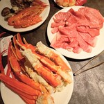 海鮮ブッフェダイニング 銀座八芳 - 海鮮　ズワイ　タラバ　寿司　和牛