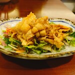 中華旬彩 西尾 - 豚肉の薄切りガーリックソース