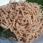 太陽の下の色。さくらえびそば、ピンクのそば。2014.06.10．