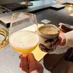 日本焼肉はせ川 別亭 - 乾杯