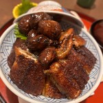 炭焼うな富士 - 肝入り上うな丼