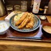 居酒屋まめぞ - ささみチーズからあげ定食　通常よりからあげが１つ少なくて50円引　女性だとボリューミーだからと声をかけてくれました。