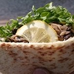 バックシュトゥーベ ツオップ - キノコのピタ