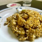 琉菊 - カレー粉が白米を覆って良い感じ。具材はチャーシューとネギと玉子