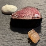 HIGASHITANI  - 鹿のシンタマ 塩漬け脂 山葵