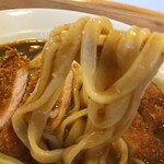 由す美 3回目　「かつカレーうどん丼」のうどん
