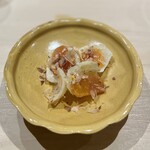 すし宮川 - 百合根と唐墨