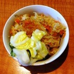 麺肴 今日から - サービスの炊き込みご飯