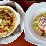 プランツ - 料理写真:若鶏ときのこのカレー風味ドリア